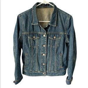 J. Crew 100% Cotton Denim Button Up Jacket Women’s Size Small